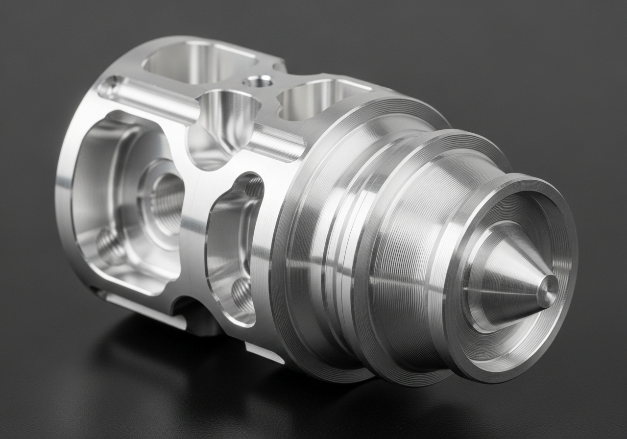 Precision CNC machined aluminum component