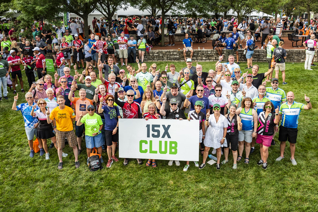 Pelotonia 15X Club riders