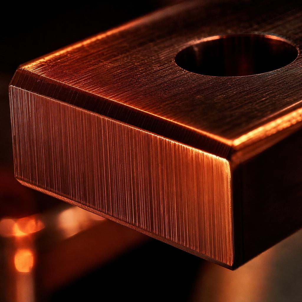 Machined copper busbar limits